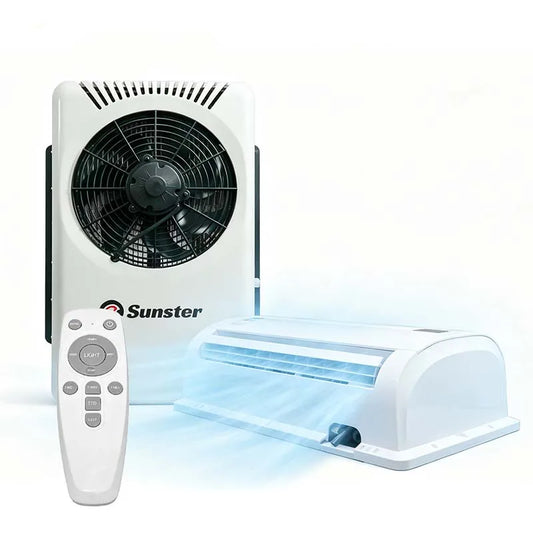 Climatiseur split 12V/24V pour camion & van – Silencieux 35 dB, fonctionne moteur éteint